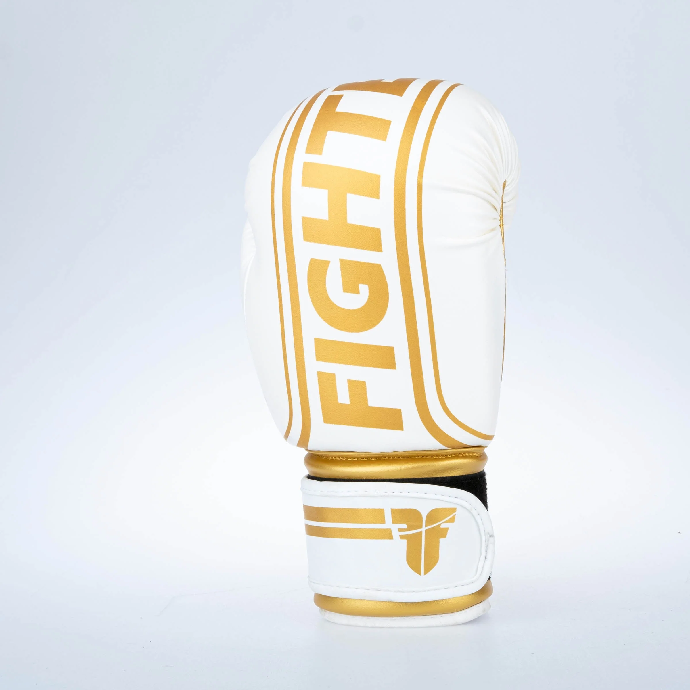 Fighter Boxing Gloves Basic Stripe - white/gold – Image 7