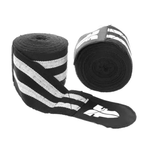 Fighter Handwraps - black/white, BAND F WHITE