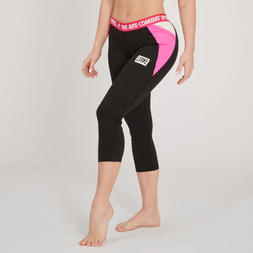 Leggings capri femme Leone Logo Wacs ABX149