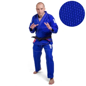 Fighter BJJ Kimono Rice Straw - KIDS - blue, BJJBLU-07