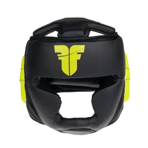 Fighter Headguard Sparring - black/neon yellow, JE1421PUBNY