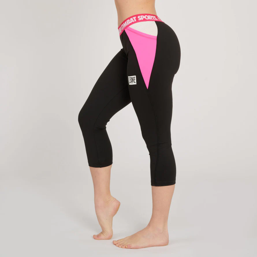 Leggings capri femme Leone Logo Wacs ABX149 – Image 4