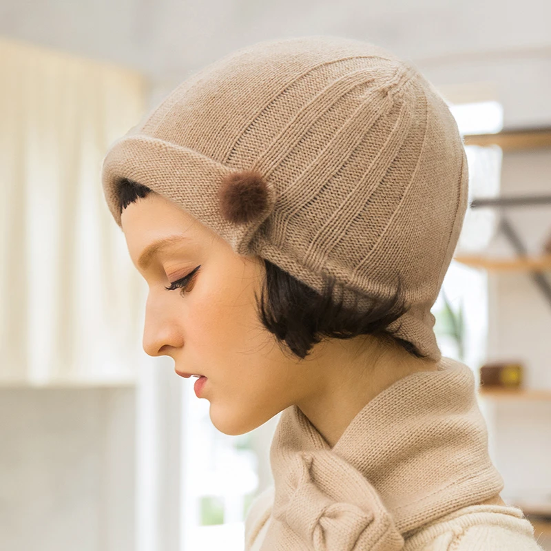 Chapeau années 30 chaud en tricot – Image 3