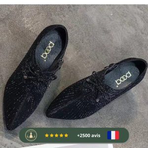 Chaussures noires d’hiver des années 30