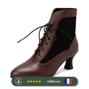 Chaussures en cuir style des années 30