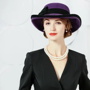 Chapeau en feutre de laine années 60