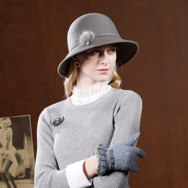 Chapeau  gris des années 60 – Image 4