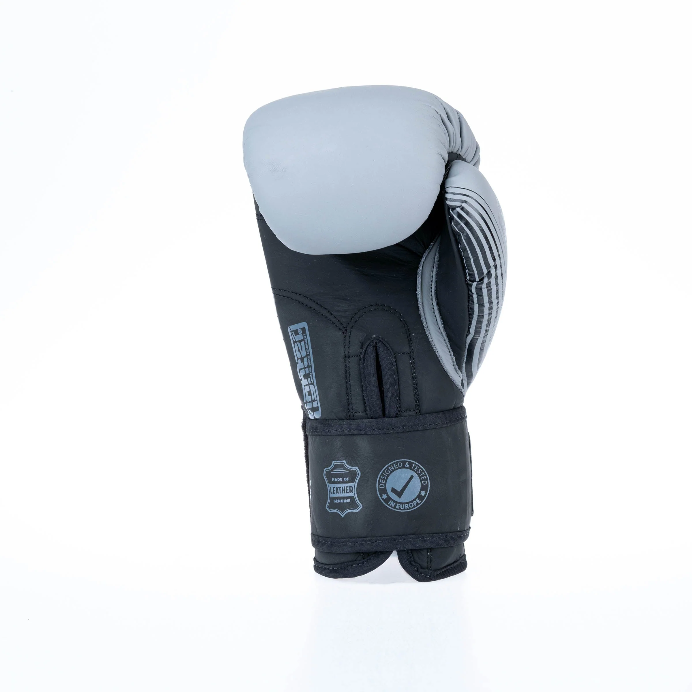 Fighter Boxing Gloves SPLIT Stripes - gray/black – Image 3