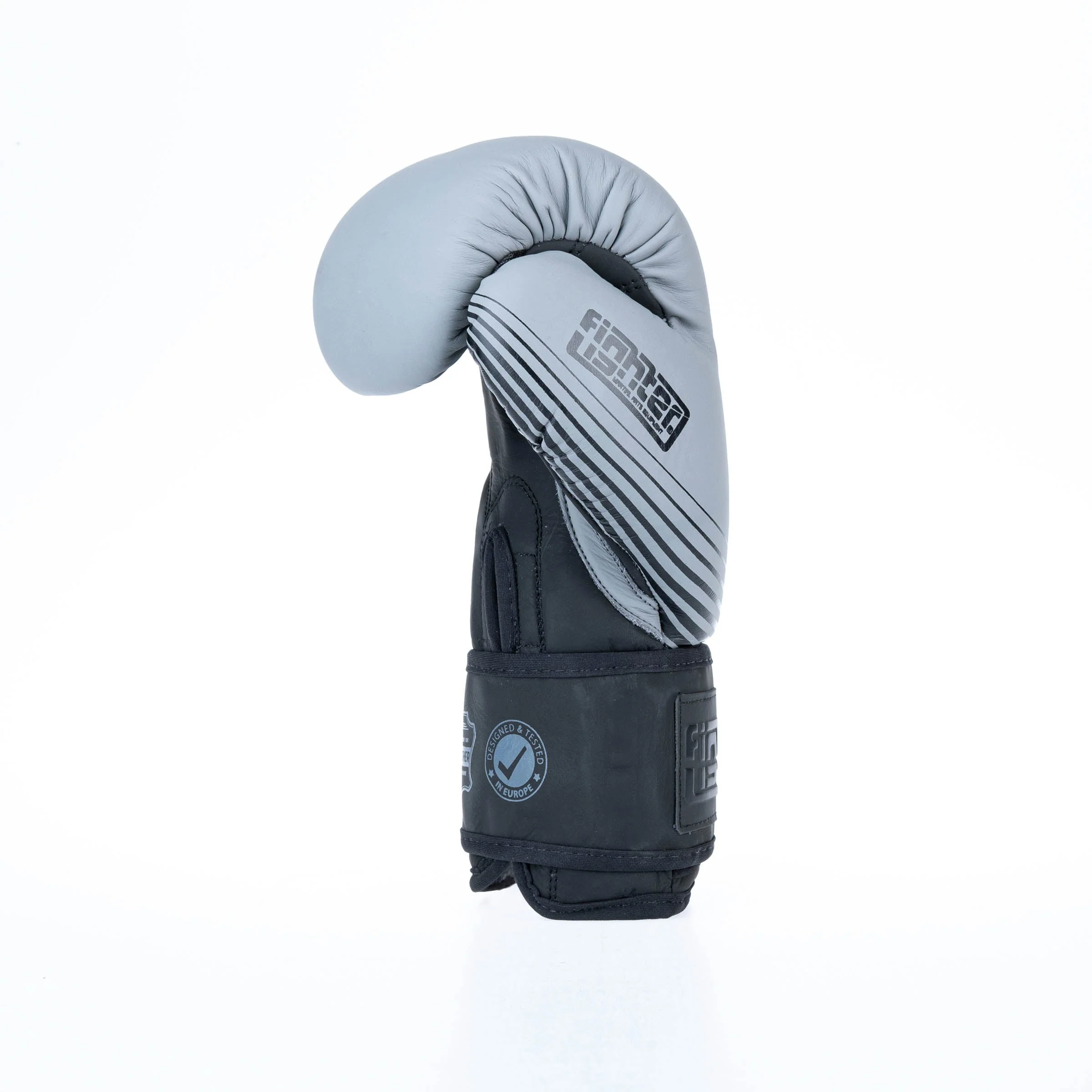 Fighter Boxing Gloves SPLIT Stripes - gray/black – Image 4
