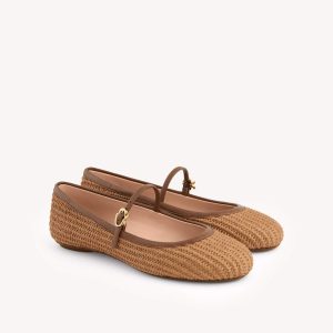 Gianvito Rossi – Ballerine Carla – Raphia