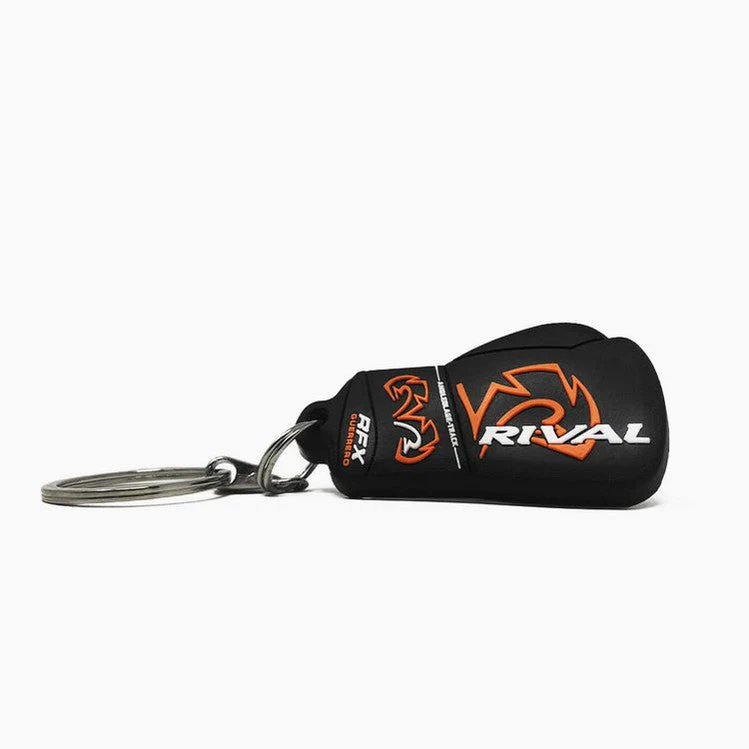 Mini gant porte-clés en caoutchouc Rival RFX Noir Orange – Image 2