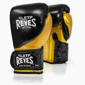 Gants de boxe Cleto Reyes Entraînement de haute précision CE7 Noir-Or