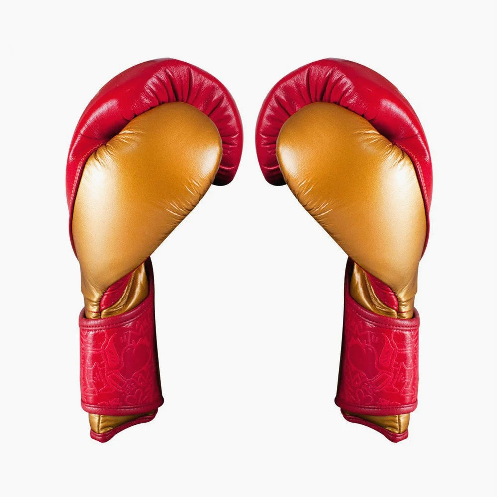 Gants de boxe Cleto Reyes Entraînement Haute Précision CE7 Rouge-Or – Image 5