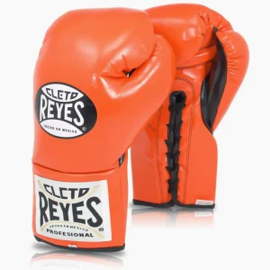 Gants de boxe Cleto Reyes Professional CB2 Orange avec lacets