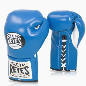 Gants de boxe Cleto Reyes Professionnel CB2 Bleu avec lacets