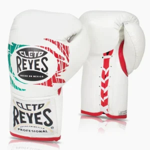Gants de boxe Cleto Reyes Professionnel CB2 Mexican Tricolore avec lacets
