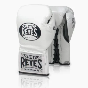 Gants de boxe Cleto Reyes Safetec CB4 Blanc avec lacets