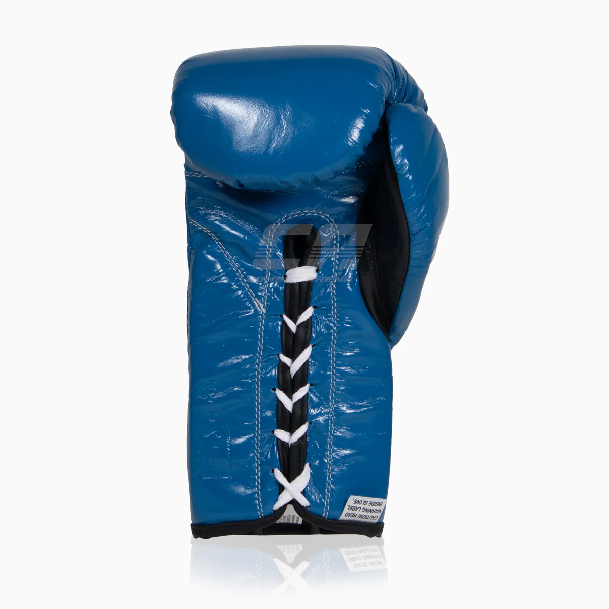 Gants de boxe Cleto Reyes Professionnel CB2 Bleu-noir avec lacets – Image 3