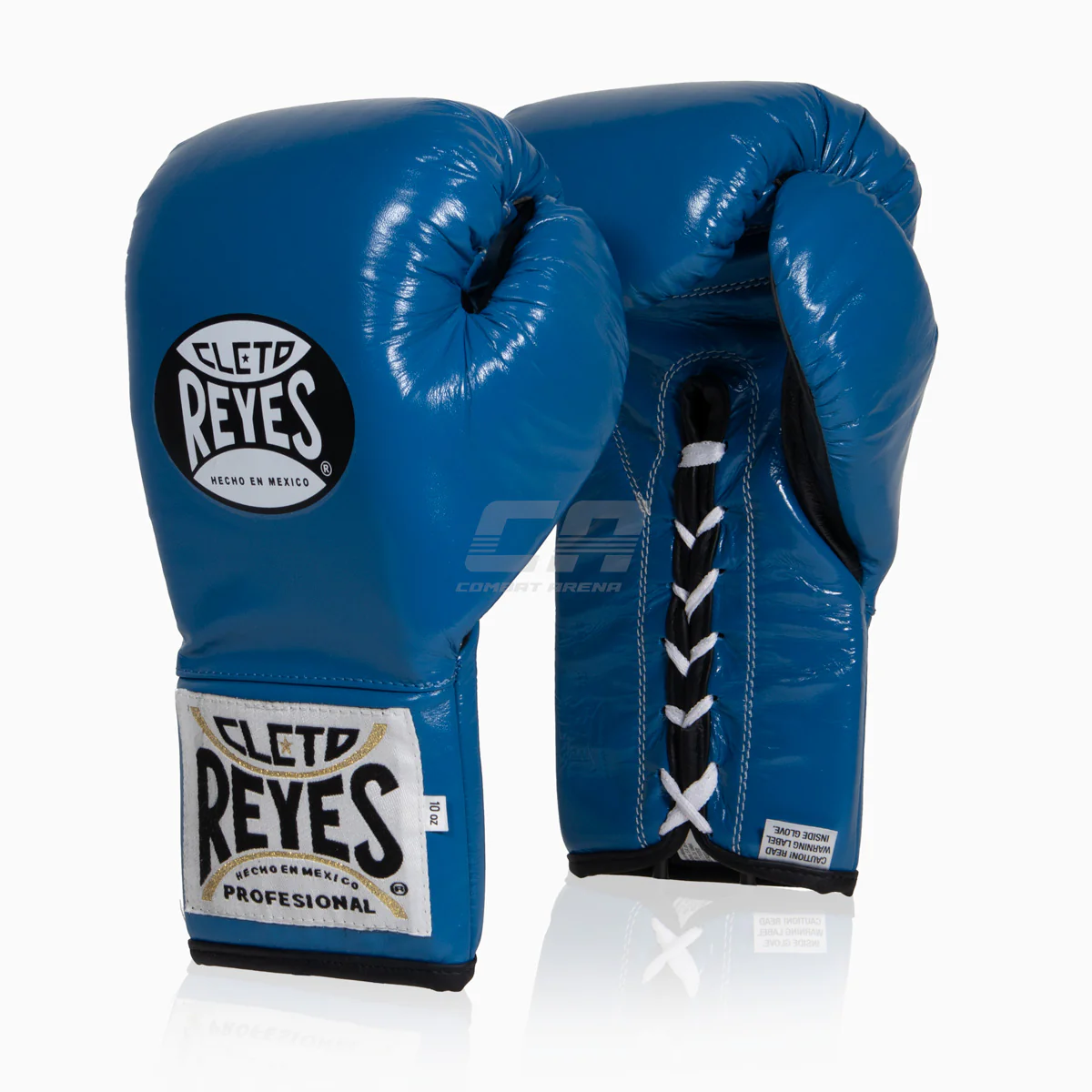 Gants de boxe Cleto Reyes Professionnel CB2 Bleu-noir avec lacets – Image 2