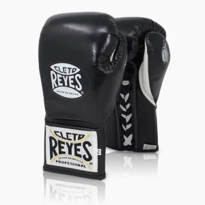 Gants de boxe Cleto Reyes Safetec CB4 Noir avec lacets