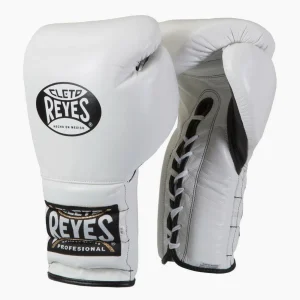 Gants de boxe Cleto Reyes Entraînement Traditionnel CE4 Blanc avec lacets