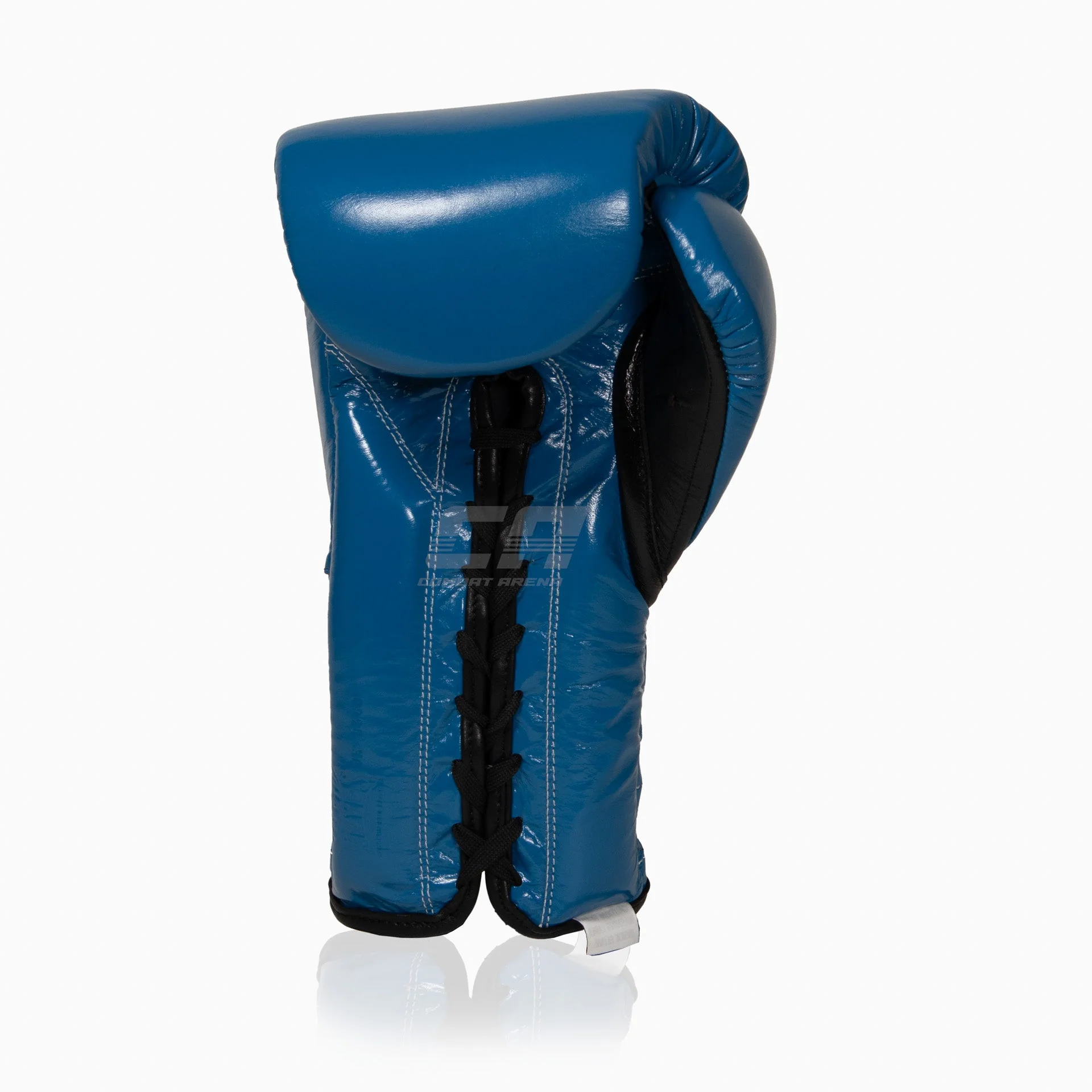 Gants de boxe Cleto Reyes Entraînement Traditionnel CE4 Bleu-noir avec lacets – Image 5