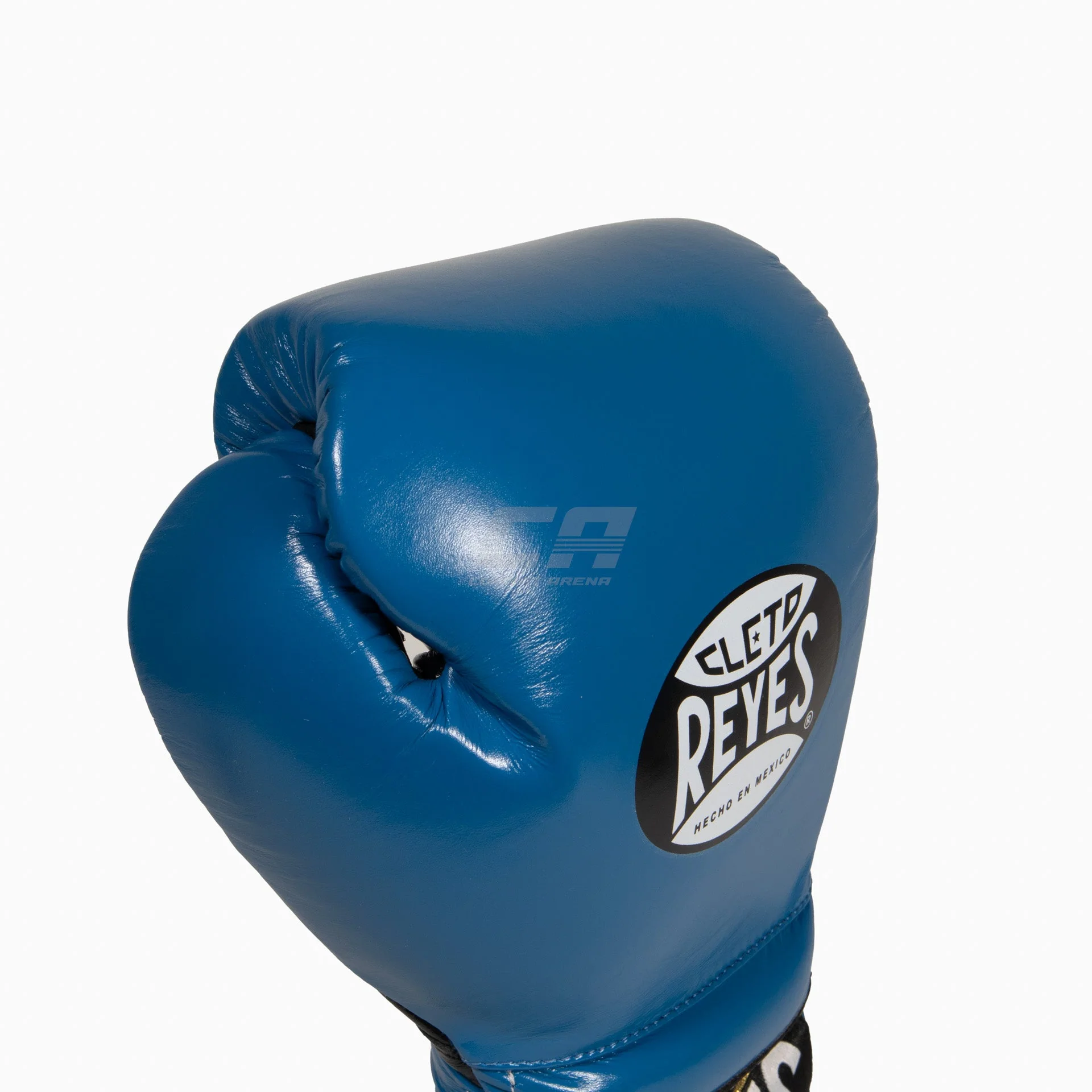 Gants de boxe Cleto Reyes Entraînement Traditionnel CE4 Bleu-noir avec lacets – Image 7