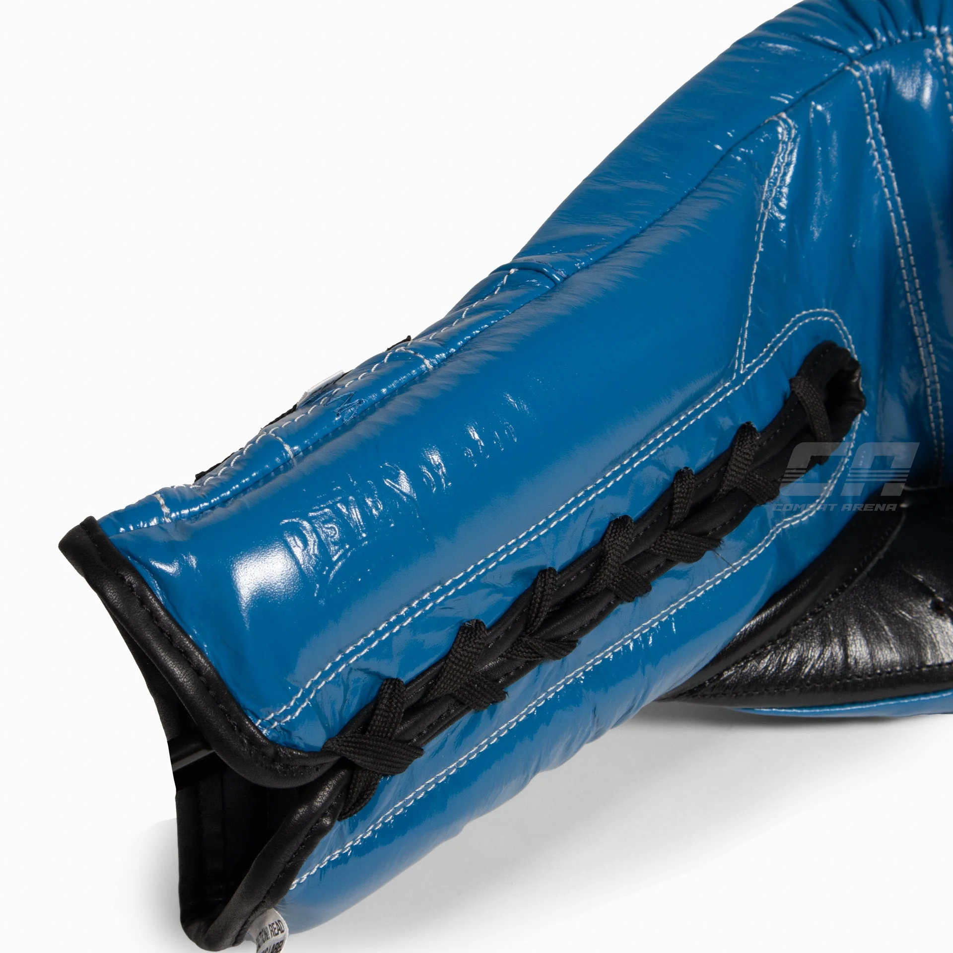 Gants de boxe Cleto Reyes Entraînement Traditionnel CE4 Bleu-noir avec lacets – Image 9