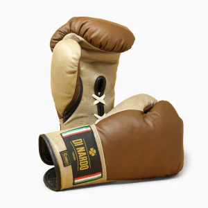 Gants de boxe Di Nardo avec lacets 12 Oz Marron Beige