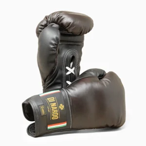 Gants de boxe Di Nardo avec lacets 12 Oz Marron-noir