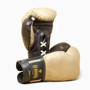 Gants de boxe Di Nardo avec lacets 14 Oz Sable-brun
