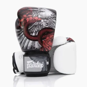 Gants de Muay Thai Fairtex BGV24 The Beauty of Survival avec boîte en bois