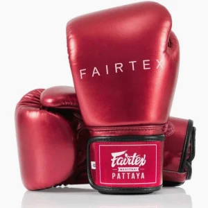 Gants de Muay Thai Fairtex Métallique BGV22 Rouge