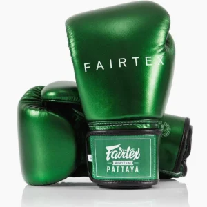 Gants de Muay Thai Fairtex Métallique BGV22 Vert