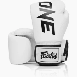 Gants de Muay Thai Fairtex ONE Blanc