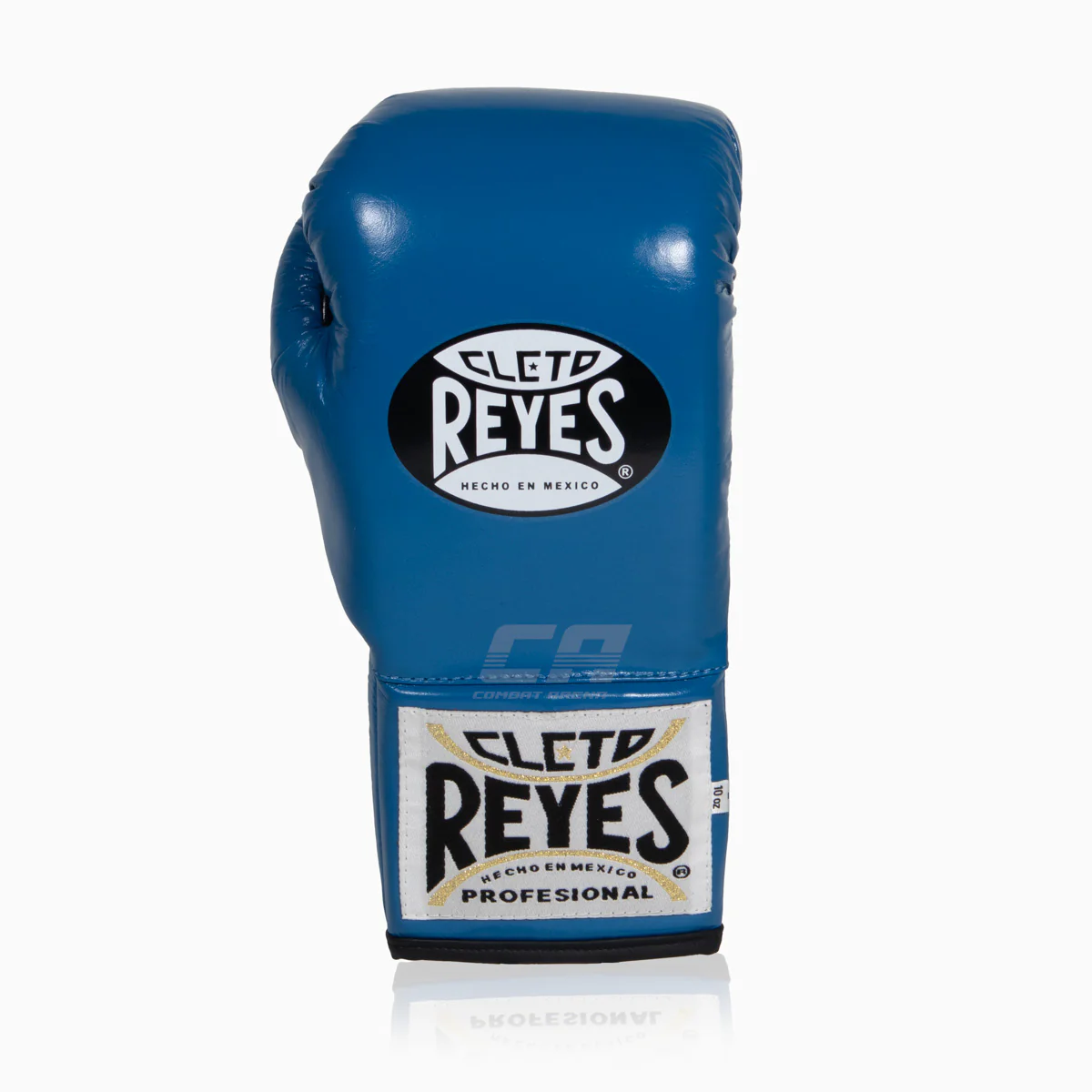Gants de boxe Cleto Reyes Professionnel CB2 Bleu-noir avec lacets – Image 5