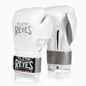 Gants de boxe Cleto Reyes Sparring CE6 Blanc-argent Édition Spéciale