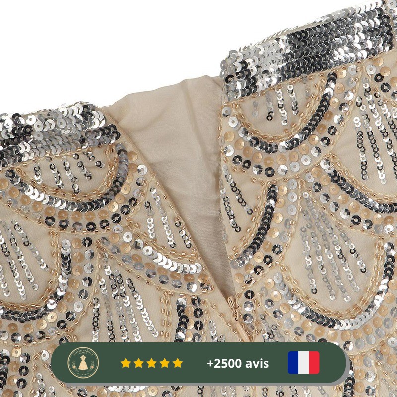 jupe brillante et évasée des années 30 – Image 3