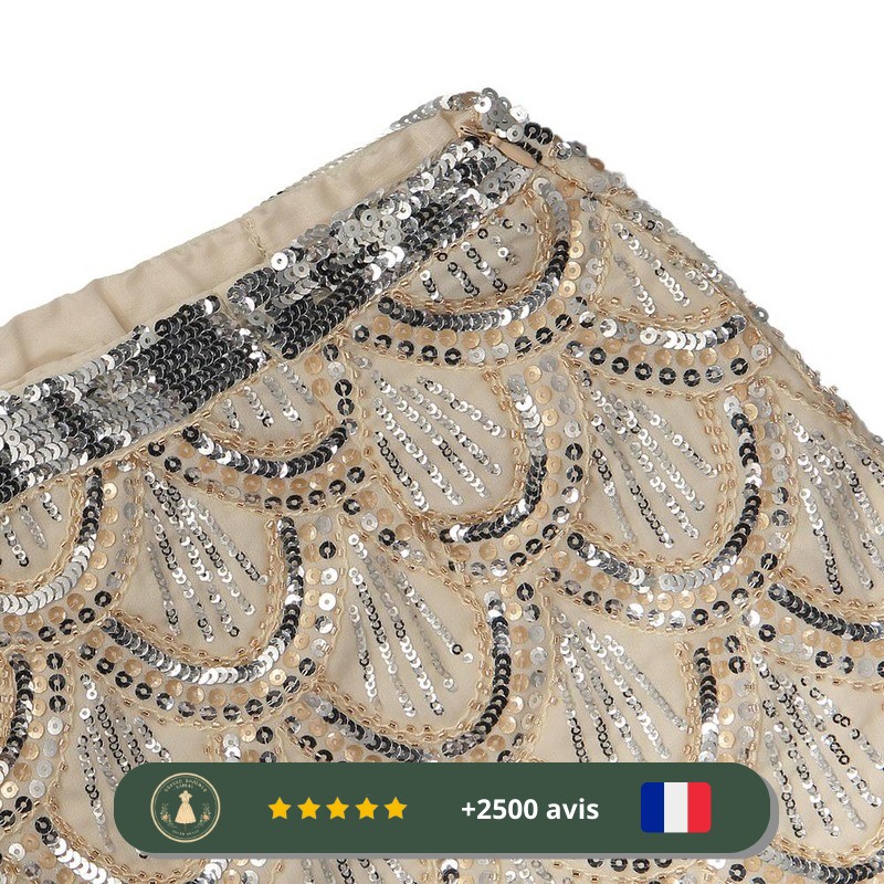 jupe brillante et évasée des années 30 – Image 4