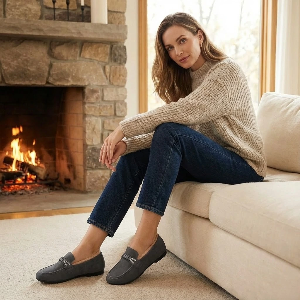 Mocassin Femme Hiver Chaud – Image 6