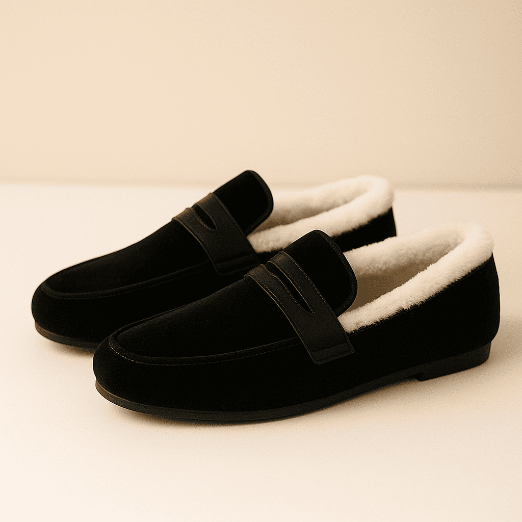 Mocassins Femme Hiver en Suédine avec Doublure Fourrée – Image 4