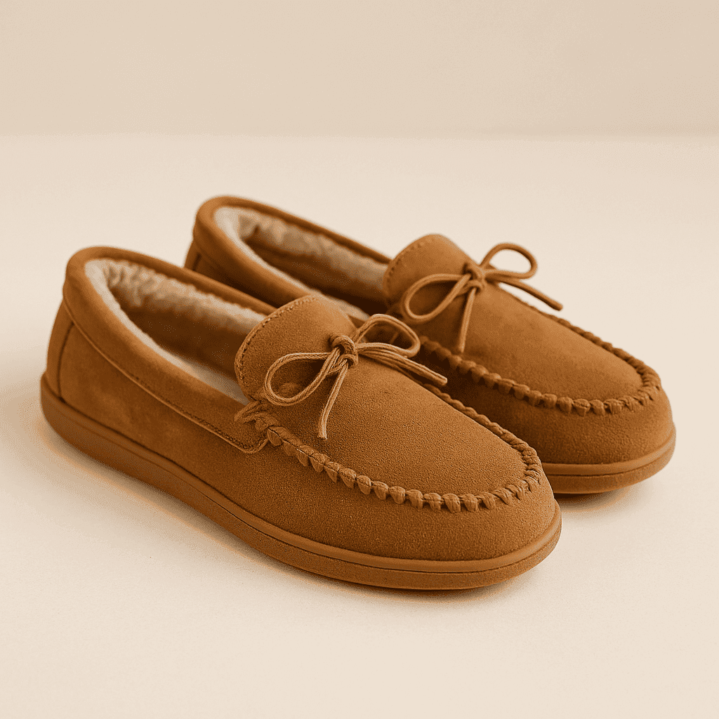 Mocassins Femme en Suédine Fourrés – Image 4