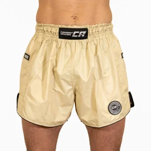 Shorts de kick-thai Combat Arena Light Tech Blanc crème