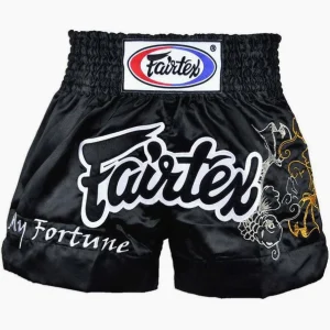 Shorts de kick-thai Fairtex BS0639 Ma Fortune Noir