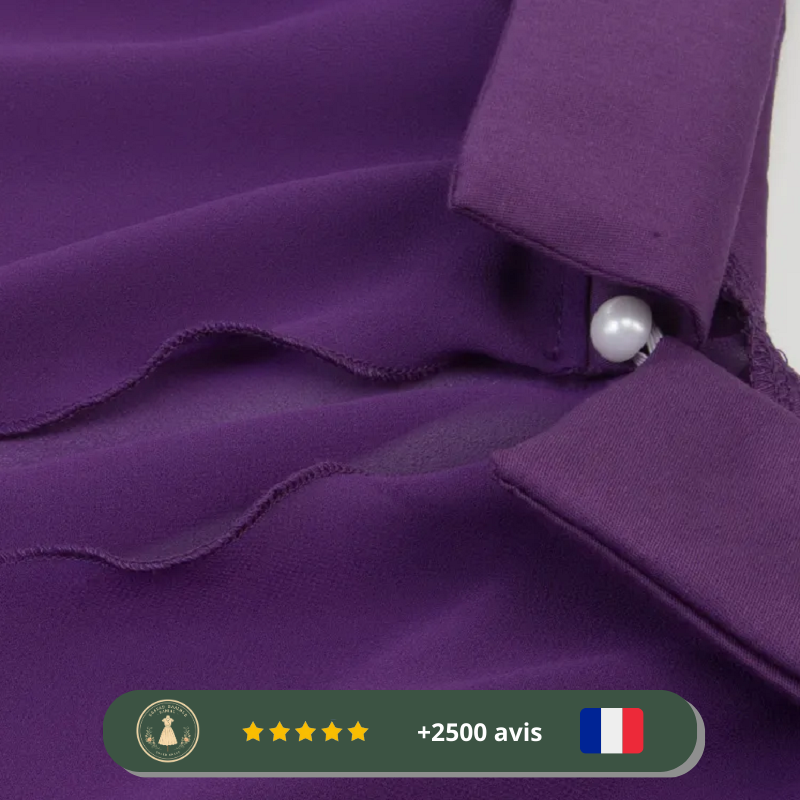 Robe années 30 trapèze en mousseline – Image 4