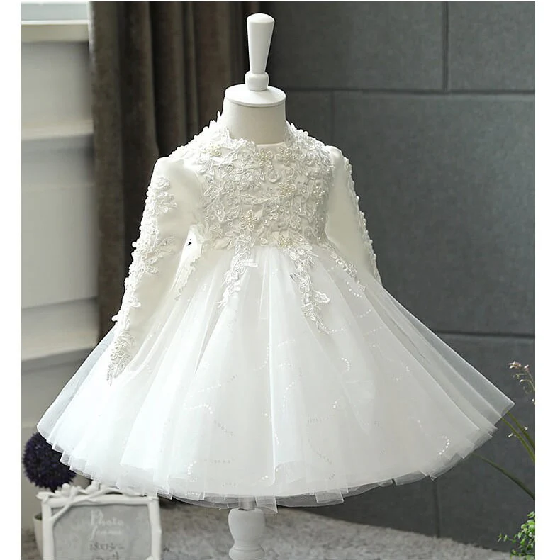 Robe Bébé Baptême Hiver – Image 3