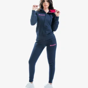 Givova Donna Tracksuit - blue/pink, TR028