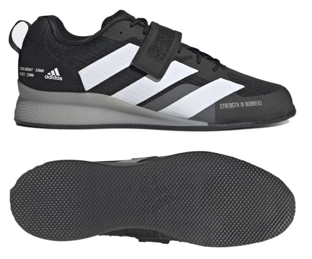 Adidas Adipower 3 Bottes d'haltérophilie - Noir/Gris
