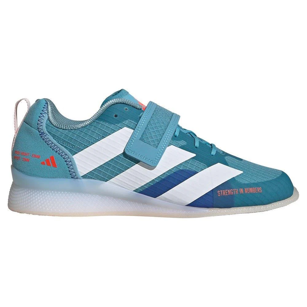 Adidas Adipower 3 Bottes d'haltérophilie - Bleu/Blanc – Image 3