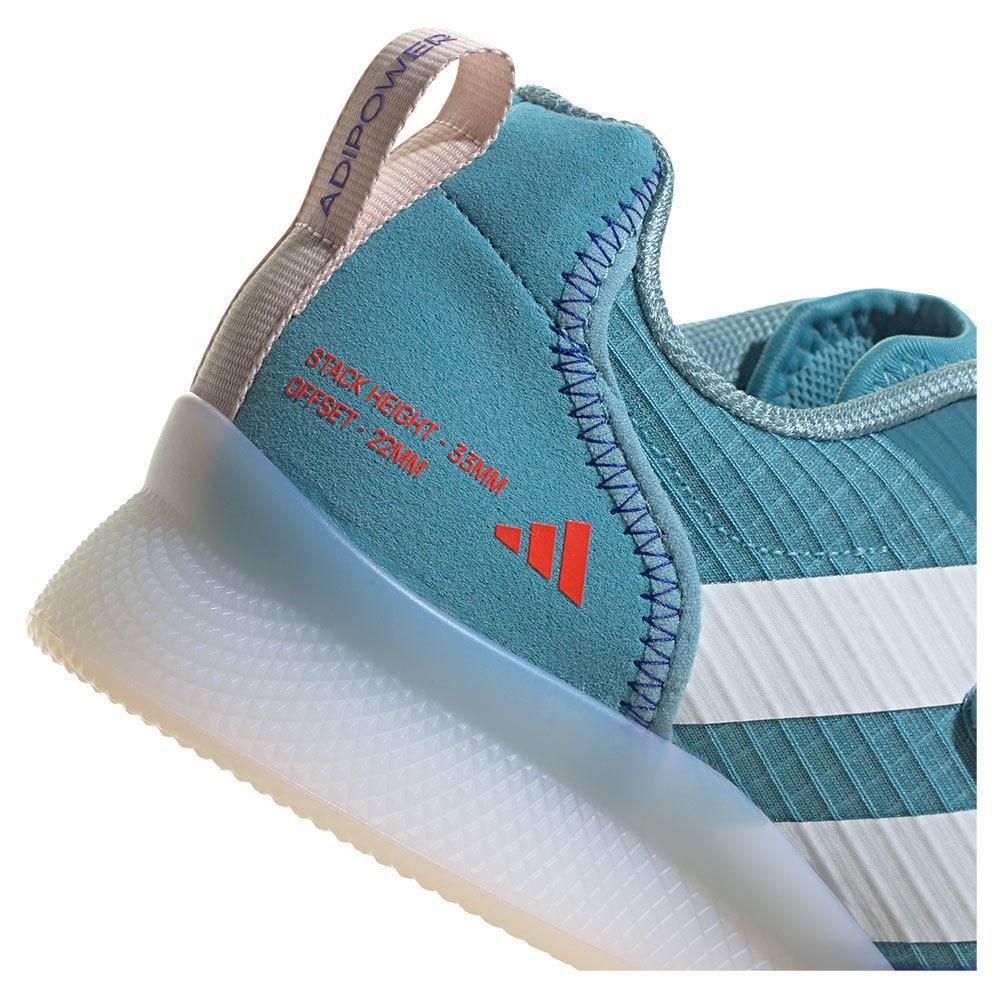 Adidas Adipower 3 Bottes d'haltérophilie - Bleu/Blanc – Image 6